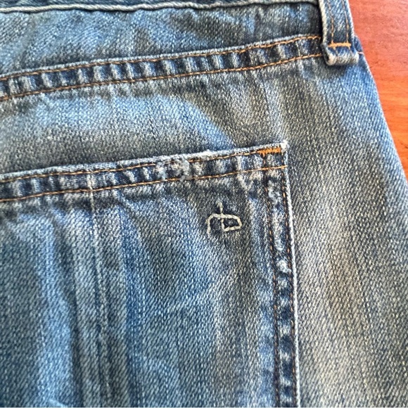 Rag & Bone Shorts Womens 28 Denim Cotton Cut Off Chesapeake Distressed Raw Hem - Picture 9 of 11